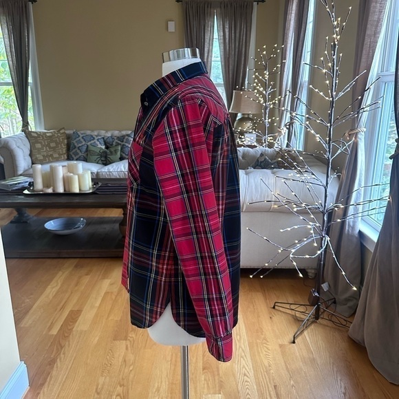 J.Crew Classic-fit Boy Shirt In Mixed Stewart Tartan Sz 10 - Picture 6 of 11